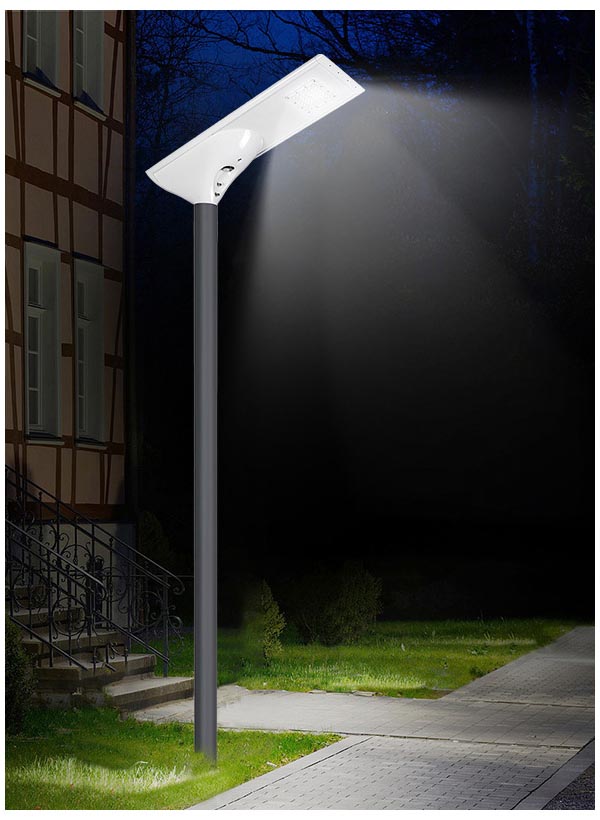 40w outdoor LED solar street light pathway parking lot lamp 12v solar 30w 50w 60w all in one solar panel street lights