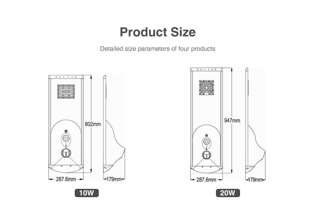40w outdoor LED solar street light pathway parking lot lamp 12v solar 30w 50w 60w all in one solar panel street lights