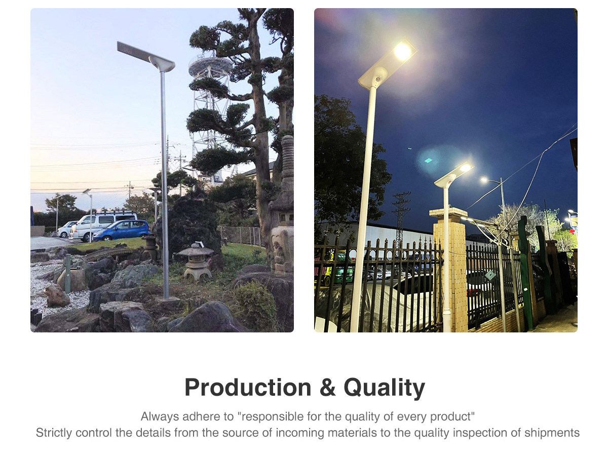 40w outdoor LED solar street light pathway parking lot lamp 12v solar 30w 50w 60w all in one solar panel street lights