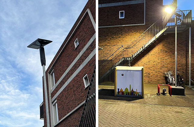4G street lamp project with monitoring version in Revaton, the Netherlands