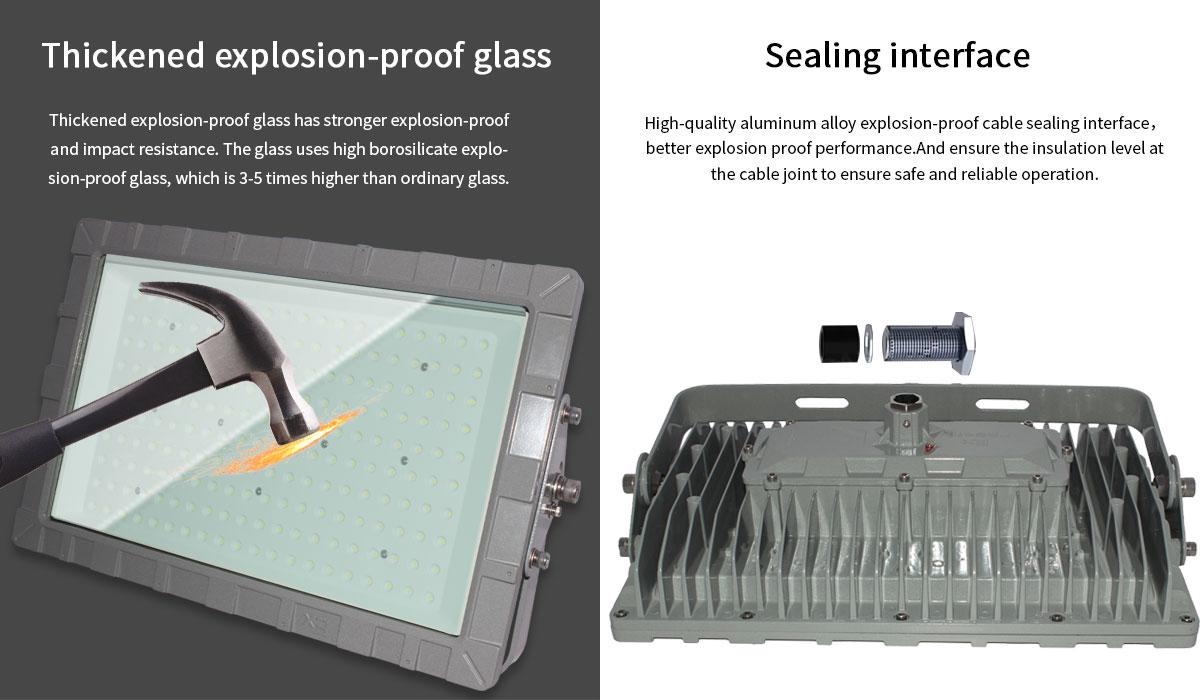 150W Modular Explosion proof LED tunnel light IP65 Waterproof Explosion-proof and Dust-proof LED Flood Light