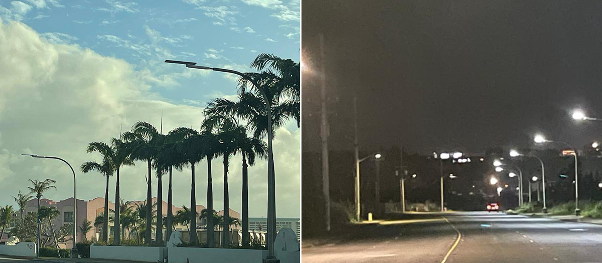 Cantilever arm street light installation case