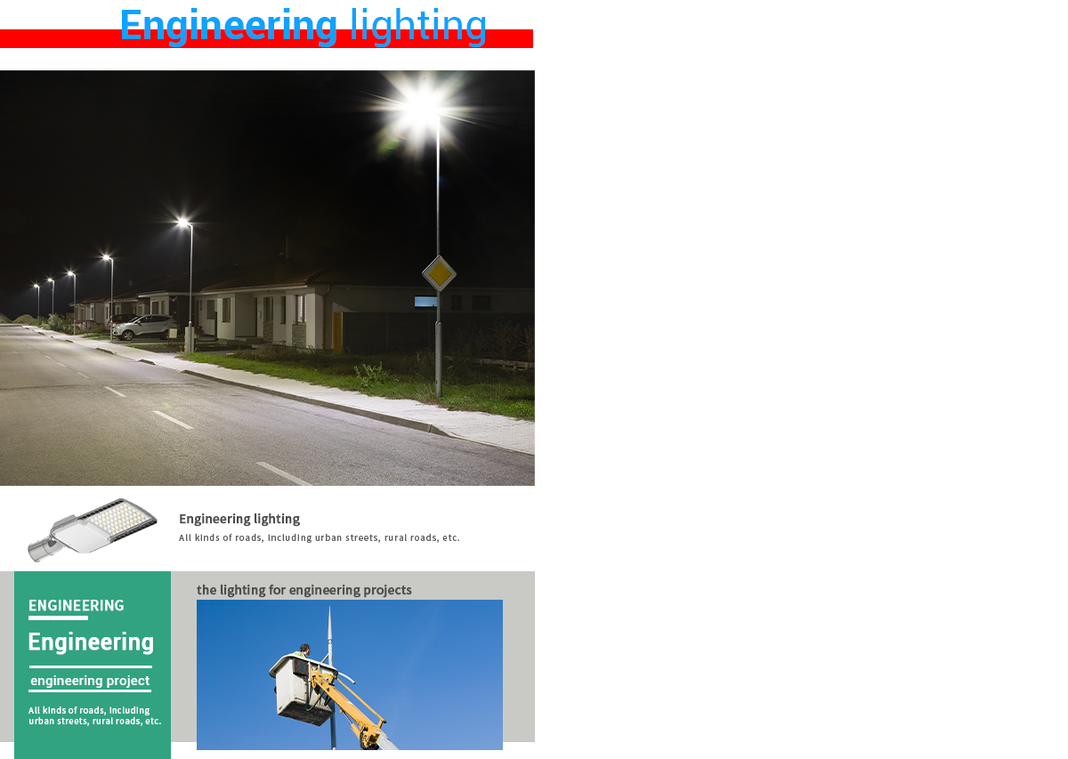 30W 50W 100W 150W 200W Waterproof Outdoor Street Light IP65 LED Street Light with Die Casting Aluminum Enclosure AC Power Supply