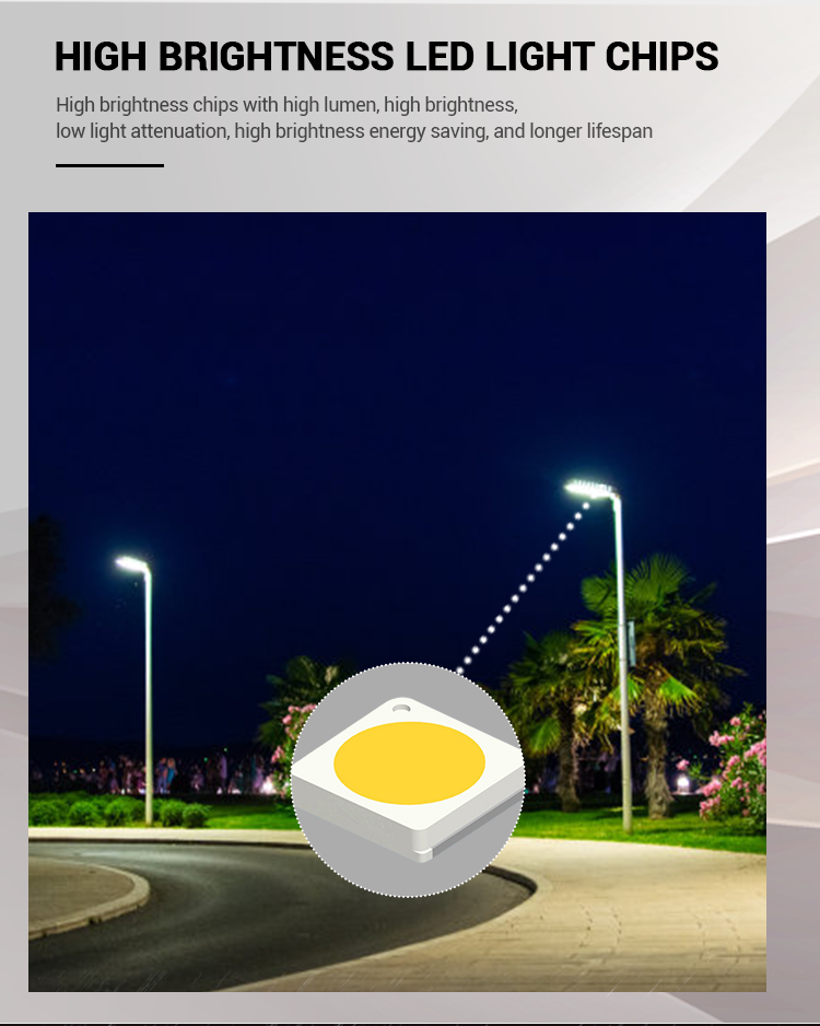 High Lumen IP65 Waterproof Aluminum Alloy LED Street Lighting Modules AC Power Supply Electric Housing Road 3-Year Warranty