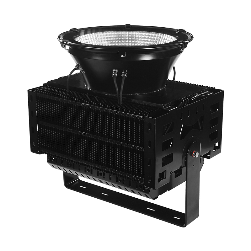 reflector light 800w 1000w 1500w 2000w Outdoor RGBW DMX controlled LED Tower crane Light Super bright high power industrial chandelier flood lighting for basketball court sports stadium