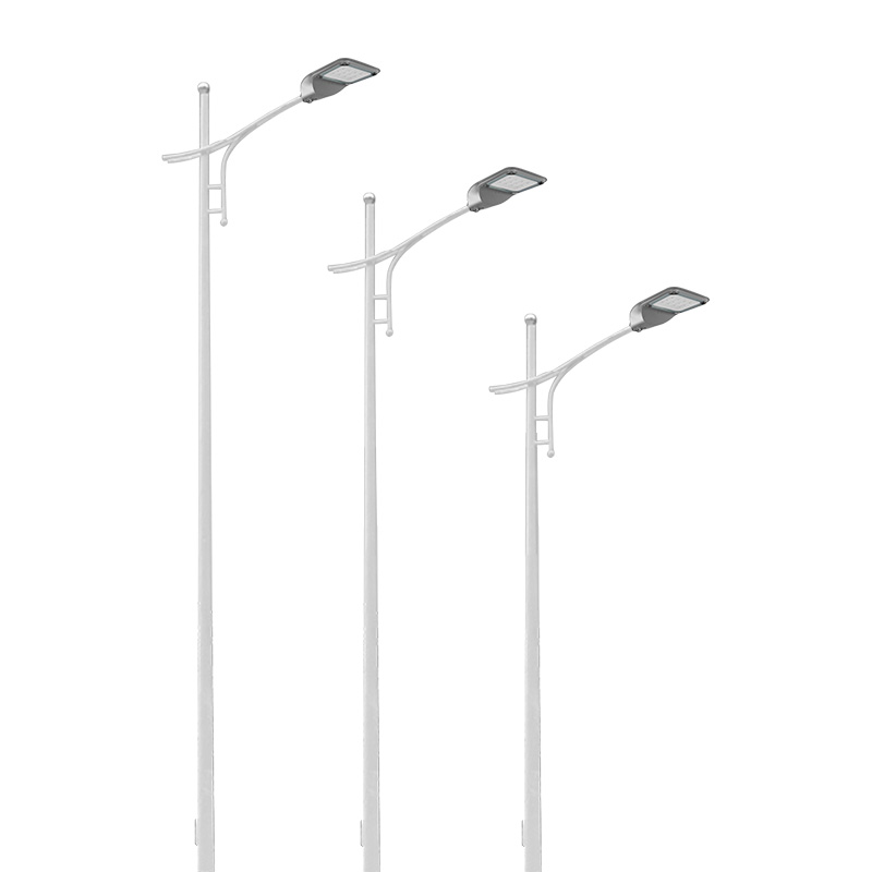 Outdoor Galvanized Street Light Pole 3m 6m 7m 8m 9m 10m 12m Led