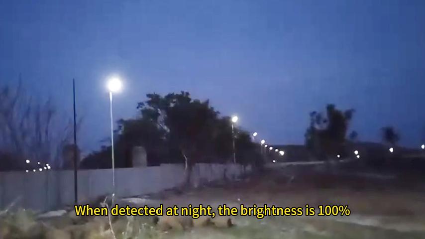 Energy-saving solar street light project