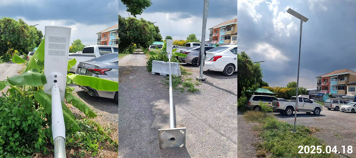 Thailand 60W solar street light project