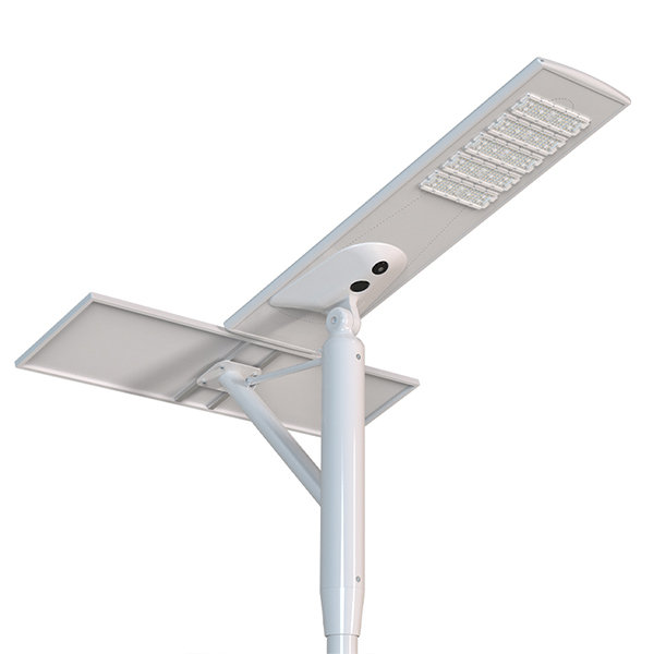 Solar street light with CCTV camera Ip65 Outdoor Led Double photovoltaic panels motion sensor 90W 120W 200W 300Watt Integrated All in one