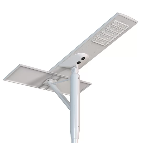 solar street light with CCTV camera Ip65 Outdoor Led Double photovoltaic panels motion sensor 90W 120W 200W 300Watt Integrated All in one