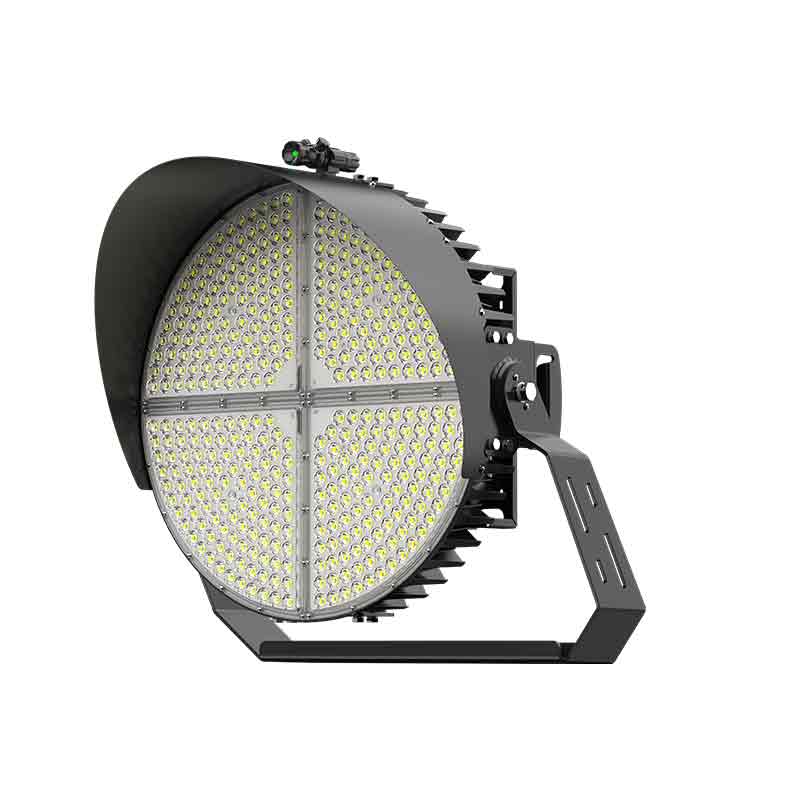 1200W IP65 Waterproof LED Stadium Flood Light with Laser Positioner 180 Rotatable Bracket Outdoor High Mast Sport Court Lamp